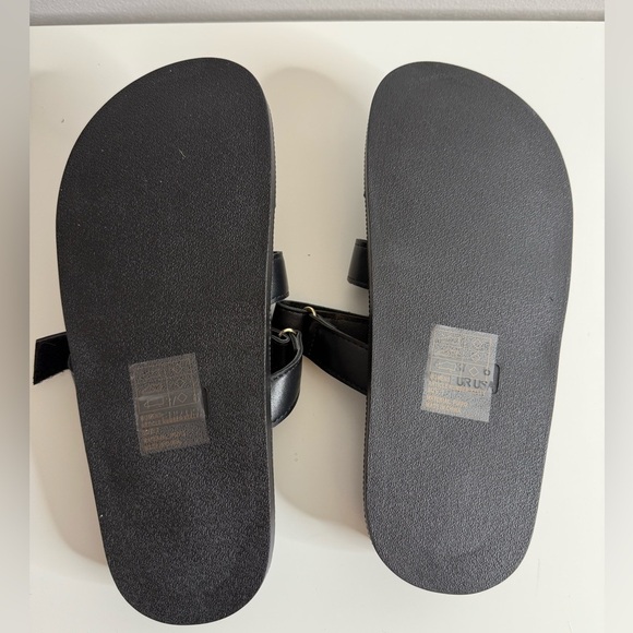 G.C. shoes - Kelly Black Cut-Out Slide Flat Sandals NWOT US 6 - Picture 5 of 6